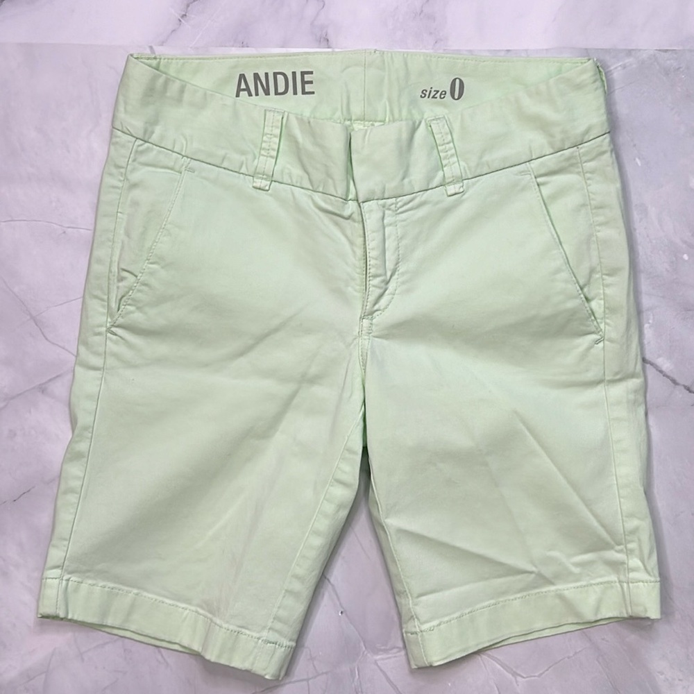 J. Crew Andie Lime Green Chino Bermuda Shorts